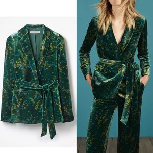 $270 Boden Roberta Velvet Jacket Blazer